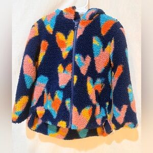 Girls Sherpa Hooded Jacket